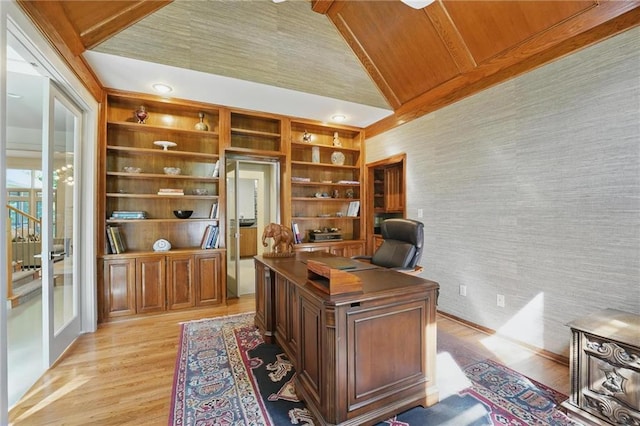 6112 N Mattox Rd, Kansas City, MO 64151 - office area with light wood-type flooring