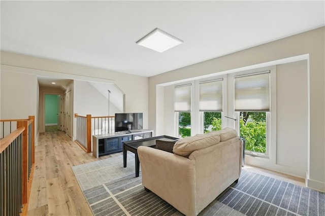 6112 N Mattox Rd, Kansas City, MO 64151 - living area featuring light wood-style floors