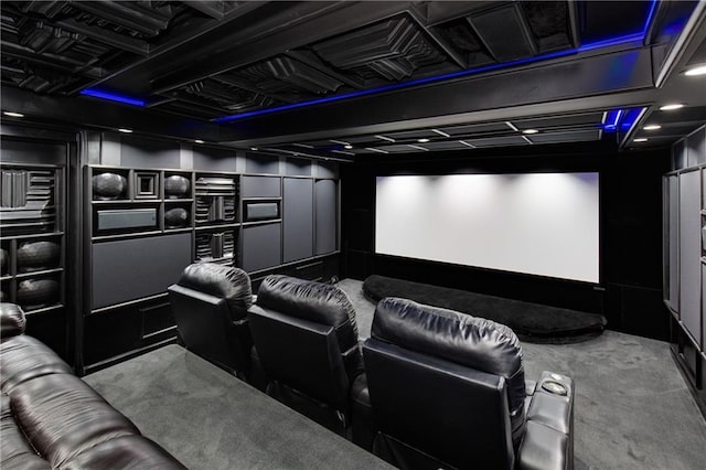 6112 N Mattox Rd, Kansas City, MO 64151 - view of carpeted home theater room