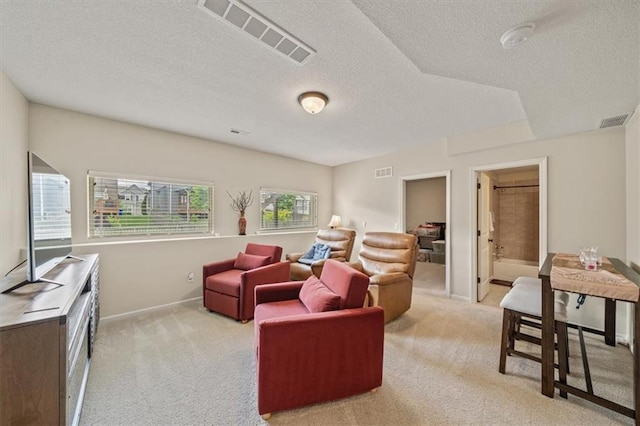 18783 W 165th St, Olathe, KS 66062 - living room with carpet and a textured ceiling