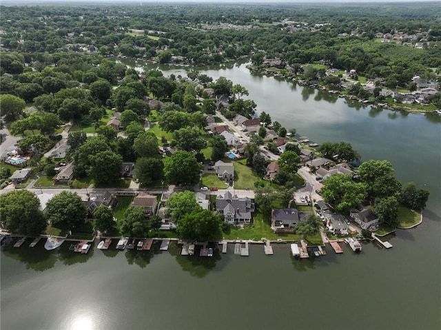 11 Dockside Dr, Lake Tapawingo, MO 64015 - aerial view of residential area with a nearby body of water