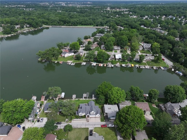 11 Dockside Dr, Lake Tapawingo, MO 64015 - aerial view of property and surrounding area with a nearby body of water and nearby suburban area