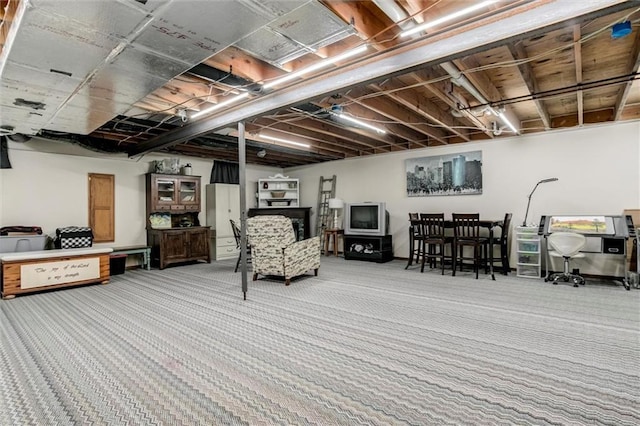 2450 Labette Rd, Ottawa, KS 66067 - finished basement with light colored carpet