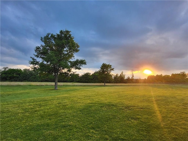 2450 Labette Rd, Ottawa, KS 66067 - view of grassy yard featuring a view of countryside