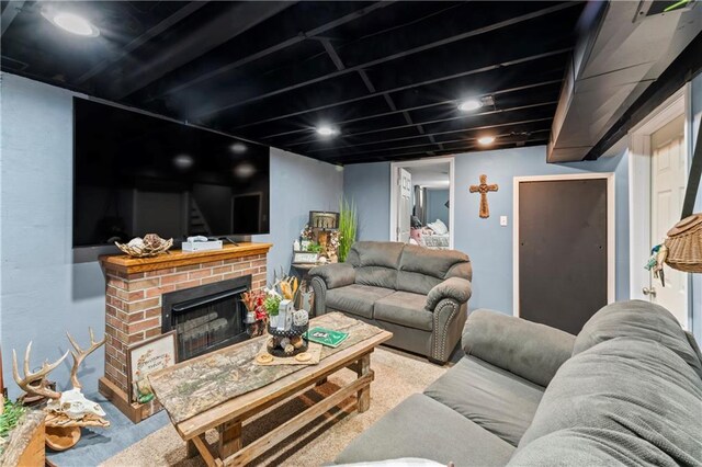 505 S Magdalena St, Concordia, MO 64020 - living room with a fireplace