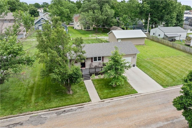 505 S Magdalena St, Concordia, MO 64020 - aerial perspective of suburban area