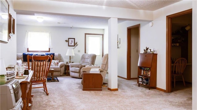 413 Quail Trl, Warrensburg, MO 64093 - living area featuring light carpet and baseboards
