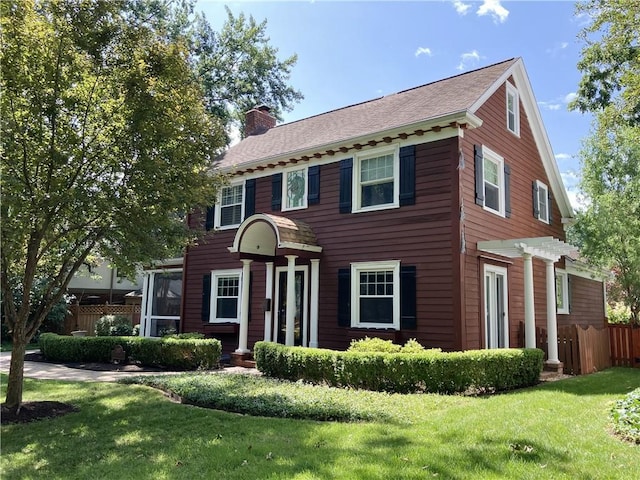 207 W 66th St, Kansas City, MO 64113 - view of front of house with a chimney