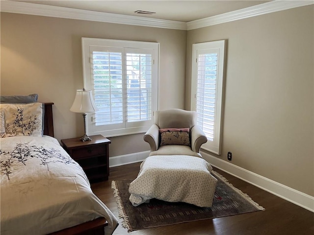 207 W 66th St, Kansas City, MO 64113 - bedroom featuring wood finished floors and crown molding