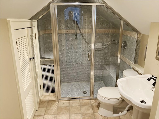 207 W 66th St, Kansas City, MO 64113 - full bathroom with a shower stall and stone finish floors