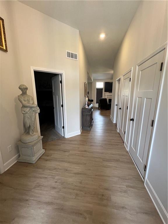 2321 Dovecott Dr, Kearney, MO 64060 - corridor with wood finished floors and baseboards