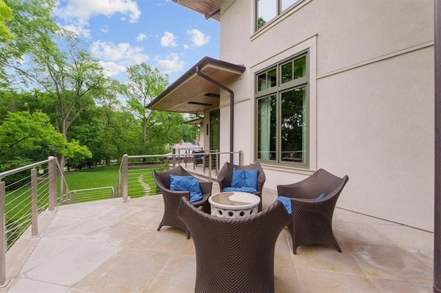 2720 Verona Cir, Mission Hills, KS 66208 - view of patio featuring an outdoor hangout area