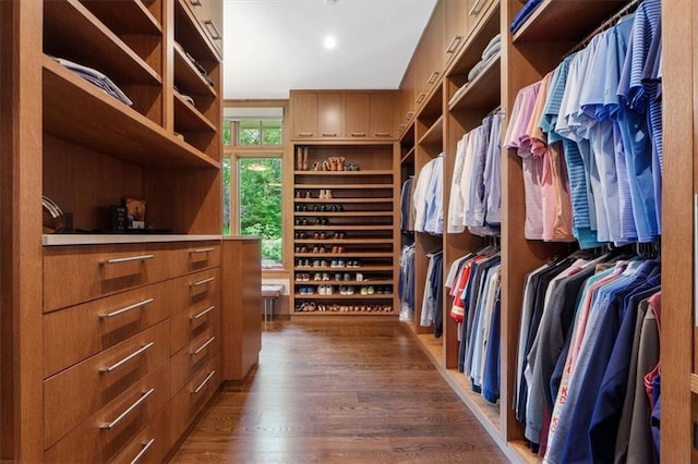 2720 Verona Cir, Mission Hills, KS 66208 - walk in closet with wood finished floors