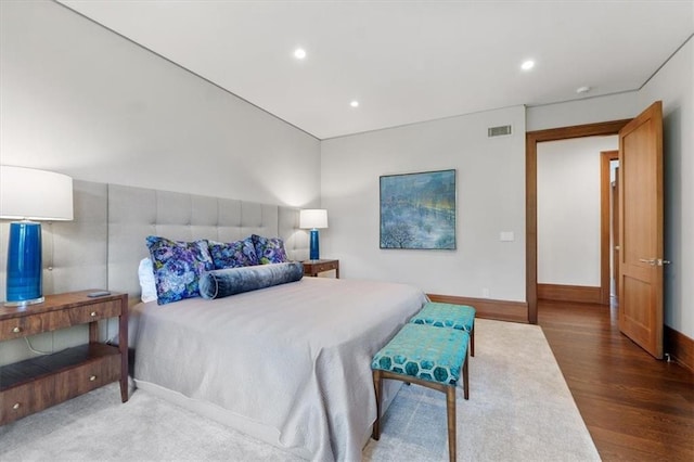 2720 Verona Cir, Mission Hills, KS 66208 - bedroom featuring wood finished floors and recessed lighting