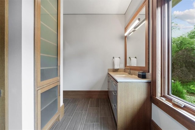 2720 Verona Cir, Mission Hills, KS 66208 - bathroom with vanity and plenty of natural light