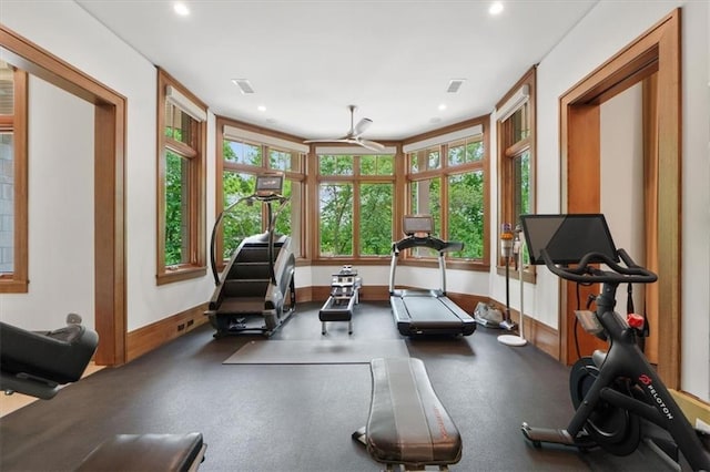 2720 Verona Cir, Mission Hills, KS 66208 - exercise area with recessed lighting