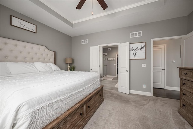 14168 Nicollete Ct, Basehor, KS 66007 - carpeted bedroom with baseboards and a ceiling fan