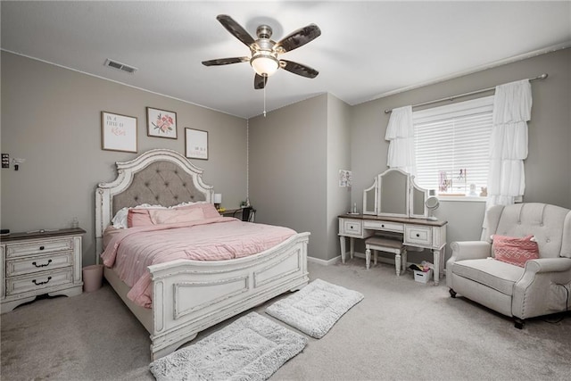 14168 Nicollete Ct, Basehor, KS 66007 - carpeted bedroom with a ceiling fan and baseboards