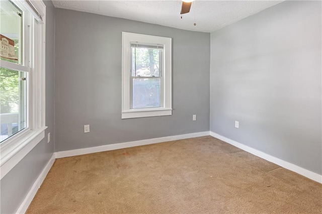 3640 Cleveland Ave, Kansas City, MO 64128 - carpeted empty room with ceiling fan and baseboards