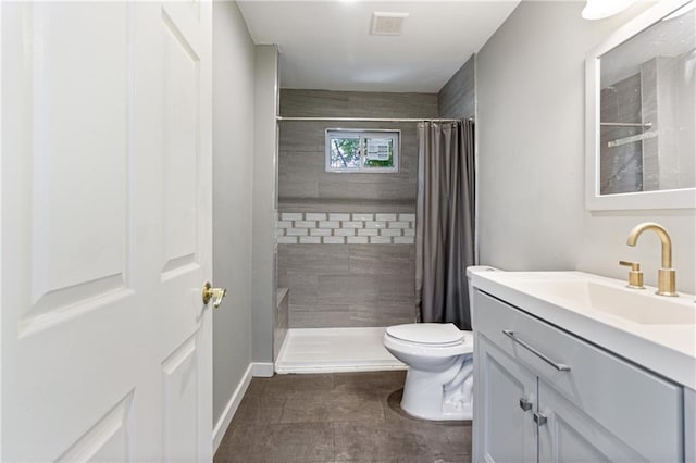3640 Cleveland Ave, Kansas City, MO 64128 - bathroom featuring vanity and a tile shower