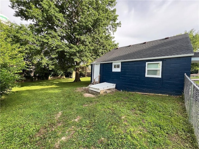 7104 N Cherry St, Gladstone, MO 64118 - view of property exterior featuring roof with shingles and concrete block siding