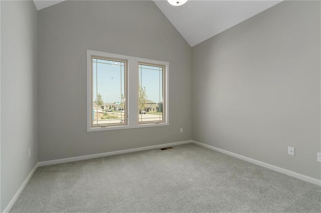 3707 NE 90th St, Kansas City, MO 64156 - carpeted empty room with lofted ceiling and baseboards