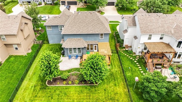 22833 W 44th St, Shawnee, KS 66226 - aerial perspective of suburban area