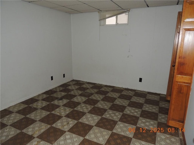 326 Virginia Rd, Excelsior Springs, MO 64024 - below grade area featuring a paneled ceiling