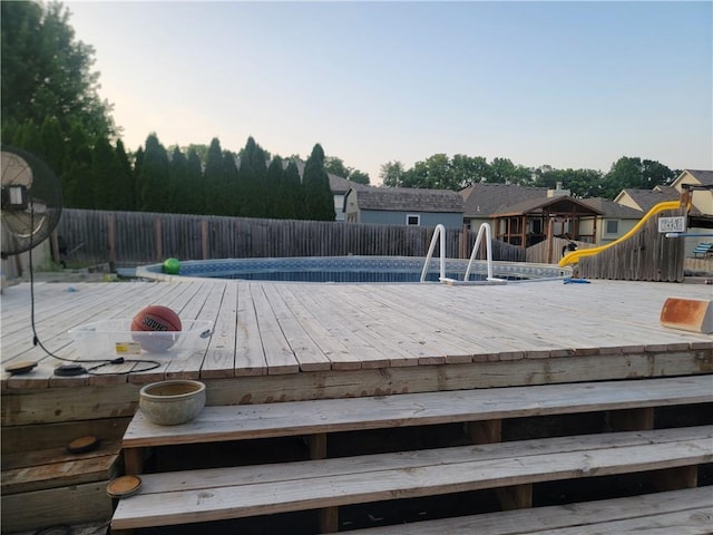 19400 E 13th St N, Independence, MO 64056 - wooden terrace with a fenced backyard