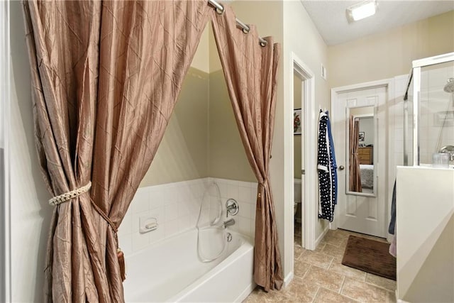 22802 W 72nd Ter, Shawnee, KS 66227 - full bathroom with a garden tub and a shower with curtain