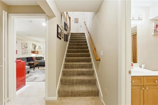 22802 W 72nd Ter, Shawnee, KS 66227 - stairway with carpet floors