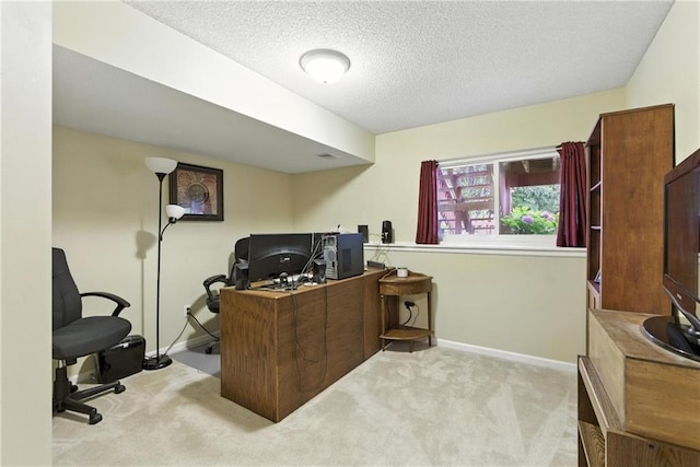 22802 W 72nd Ter, Shawnee, KS 66227 - carpeted office space with baseboards and a textured ceiling
