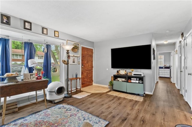 117 Ellison Way, Independence, MO 64050 - living area with wood finished floors and baseboards