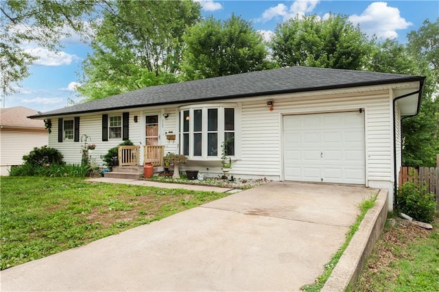 117 Ellison Way, Independence, MO 64050 - ranch-style home featuring an attached garage, driveway, and a shingled roof