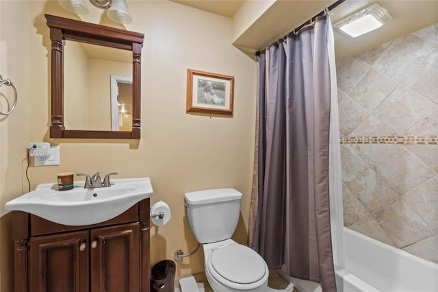 24137 W 57th Ter, Shawnee, KS 66226 - full bathroom with vanity and shower / tub combo with curtain