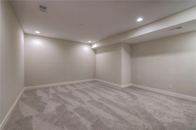 24110 W 95th St, Lenexa, KS 66227 - finished basement with carpet and recessed lighting