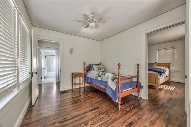 11 W 70th St, Kansas City, MO 64113 - bedroom featuring wood finished floors and a ceiling fan