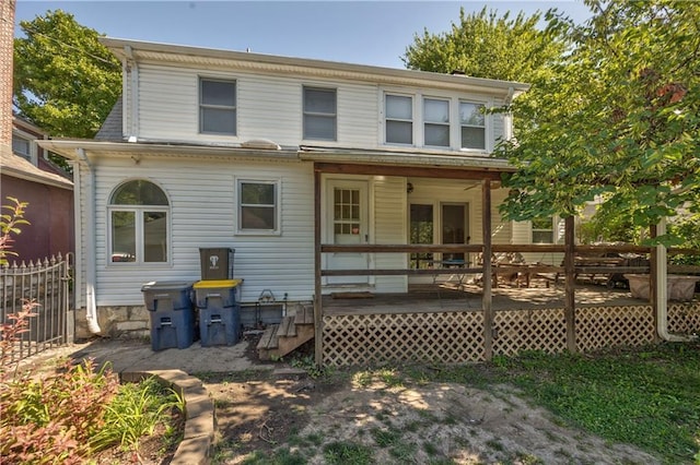 11 W 70th St, Kansas City, MO 64113 - back of house featuring a deck