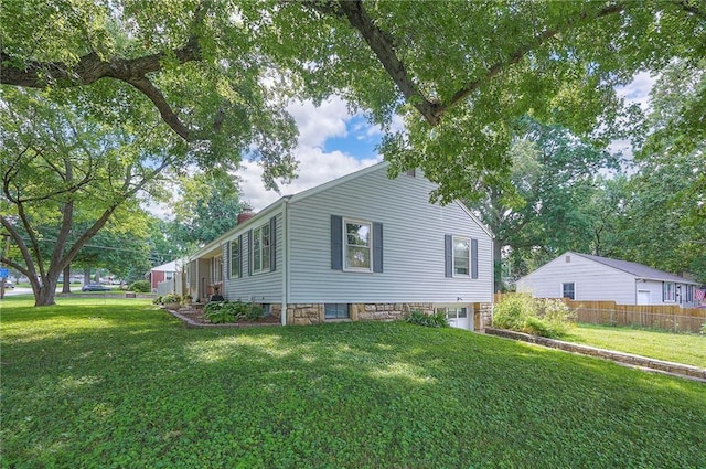 11325 W 54th St, Shawnee, KS 66203 - view of property exterior featuring a chimney