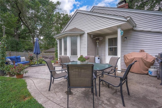 11325 W 54th St, Shawnee, KS 66203 - view of patio with area for grilling and outdoor dining space