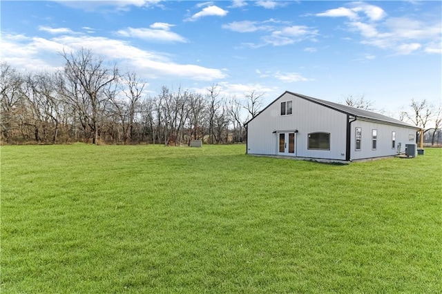 501 NW 101st Rd, Warrensburg, MO 64093 - view of green lawn with french doors