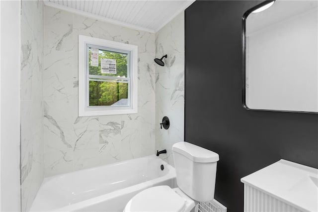 6806 N Brookside Rd, Pleasant Valley, MO 64068 - full bath with bathing tub / shower combination and ornamental molding