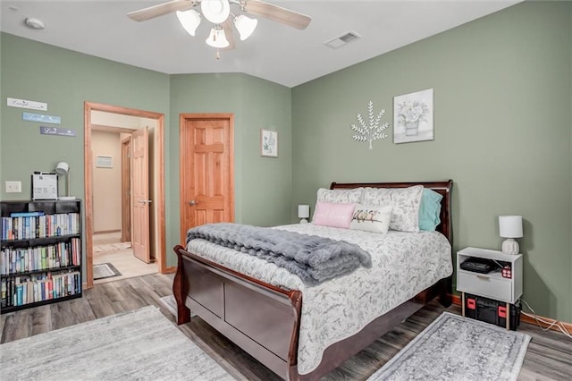 3401 NE 153rd Ter, Smithville, MO 64089 - bedroom with wood finished floors and a ceiling fan