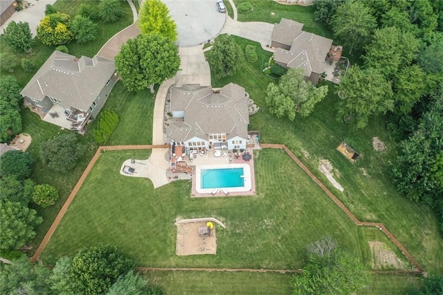 3401 NE 153rd Ter, Smithville, MO 64089 - aerial view of property's location with a pool