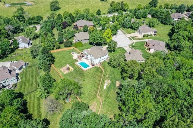 3401 NE 153rd Ter, Smithville, MO 64089 - aerial overview of property's location with nearby suburban area