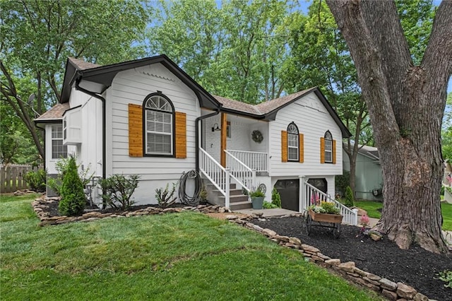 2421 NW Acorn Dr, Blue Springs, MO 64014 - view of front of property featuring an attached garage, roof with shingles, and stairway