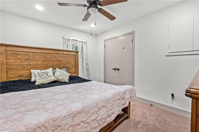6101 E 107th St, Kansas City, MO 64134 - bedroom with carpet and ceiling fan
