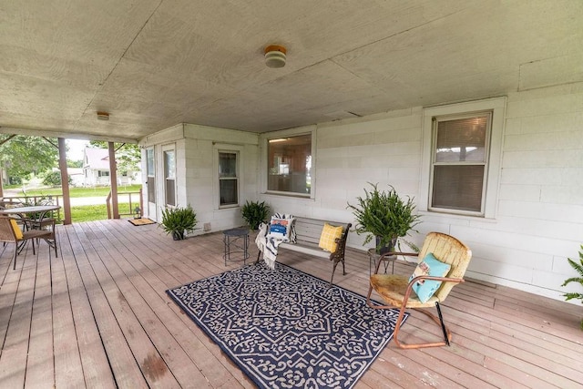 103 N Missouri St, Adrian, MO 64720 - deck with outdoor dining area and outdoor lounge area