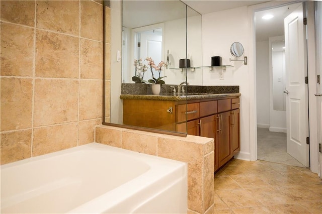 600 Admiral Blvd Unit 1505, Kansas City, MO 64106 - bathroom with vanity and a bath