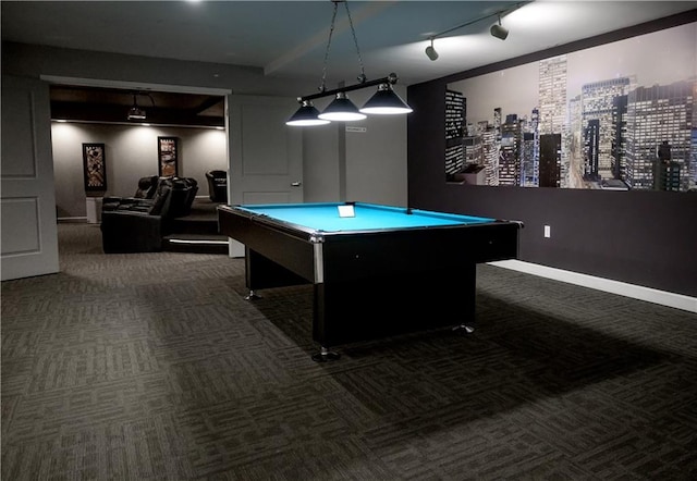 600 Admiral Blvd Unit 1505, Kansas City, MO 64106 - game room featuring carpet and pool table